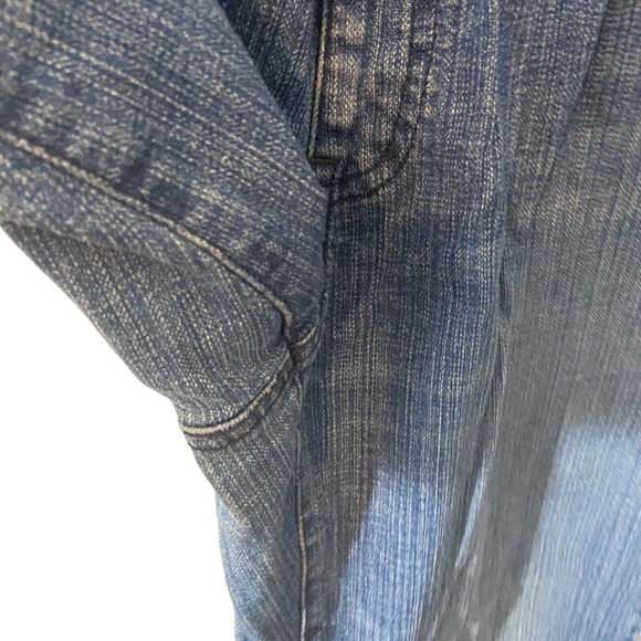 OH Baby by Motherhood Maternity Capri Belly Band Jeans Size Medium Retro - Picture 4 of 11